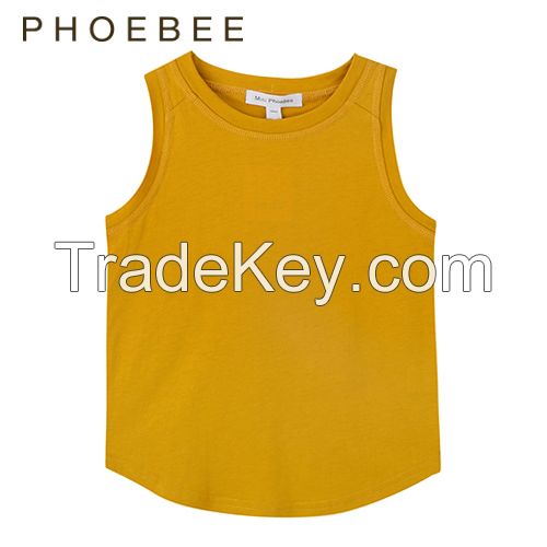 Sleeveless Smoky Gray Cotton Kids Clothing for Boys