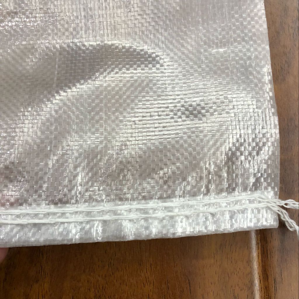 virgin clear transparent poly woven animal feed bag