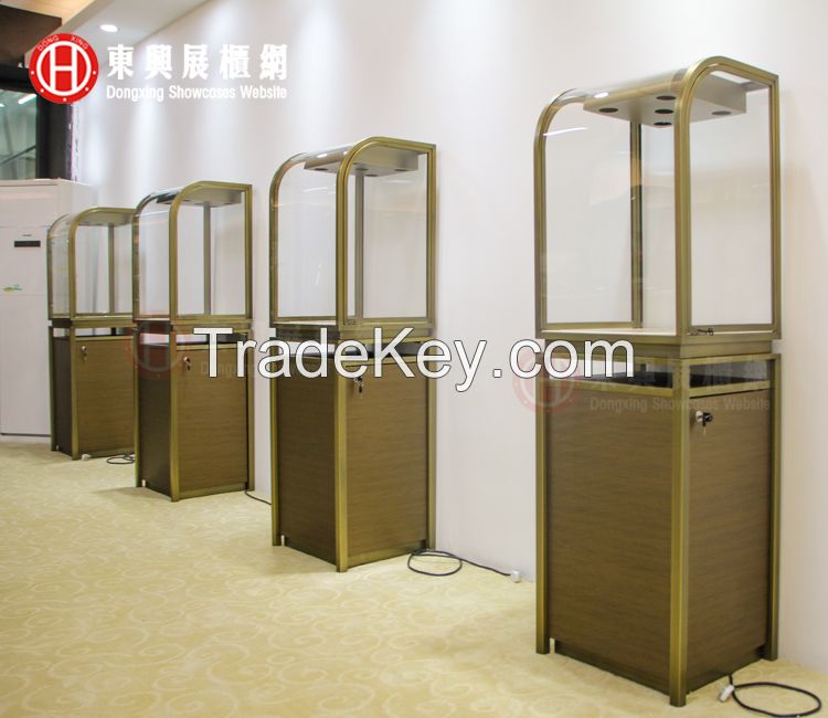 jewelry display case, showcase with LED lights, display counter, custom made showcase, commercial showcase, museum showcase