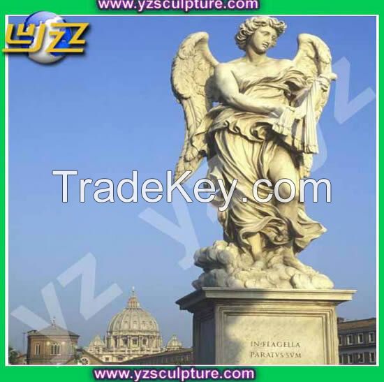 garden natural marble angel statue