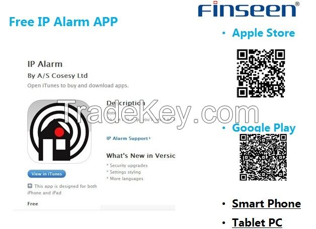 New technology product in China Finseen 868MHz intelligent IP cloud alarm with app control