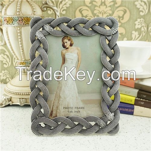 Metal photo frame/classic home decor picture frame