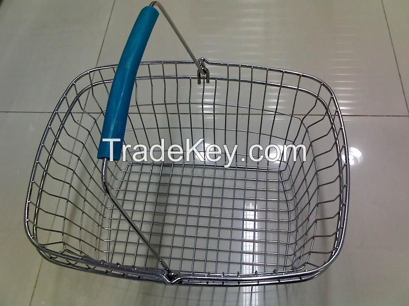 metal shopping basket for household/supermarket