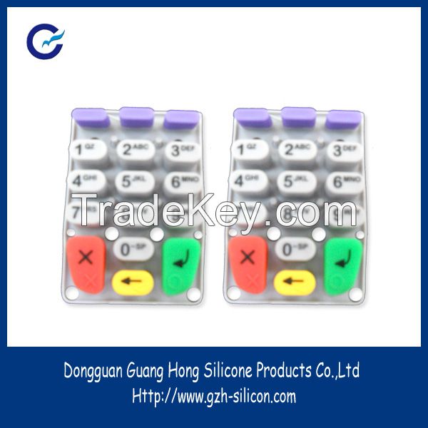 Manufacturer custom molded silicone keypads