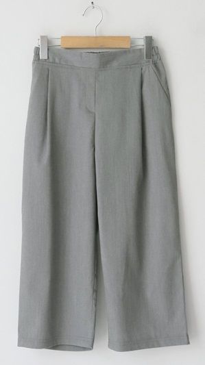 Women Lady Banded Pleated Wide Leg Pants  -OEM SERVICE