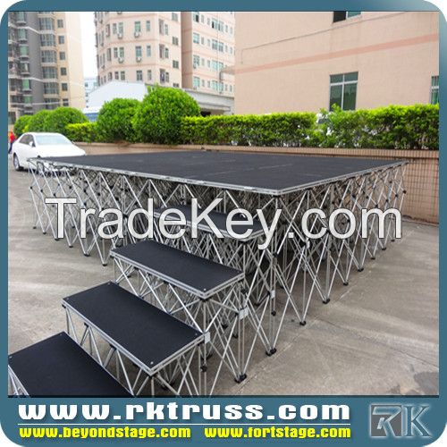Aluminium frame wooden platform outdoor stage