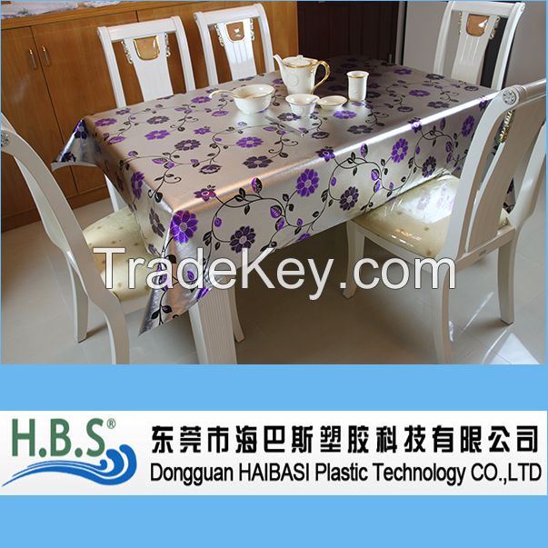 pvc wholesale plastic fabric printed tablecloth