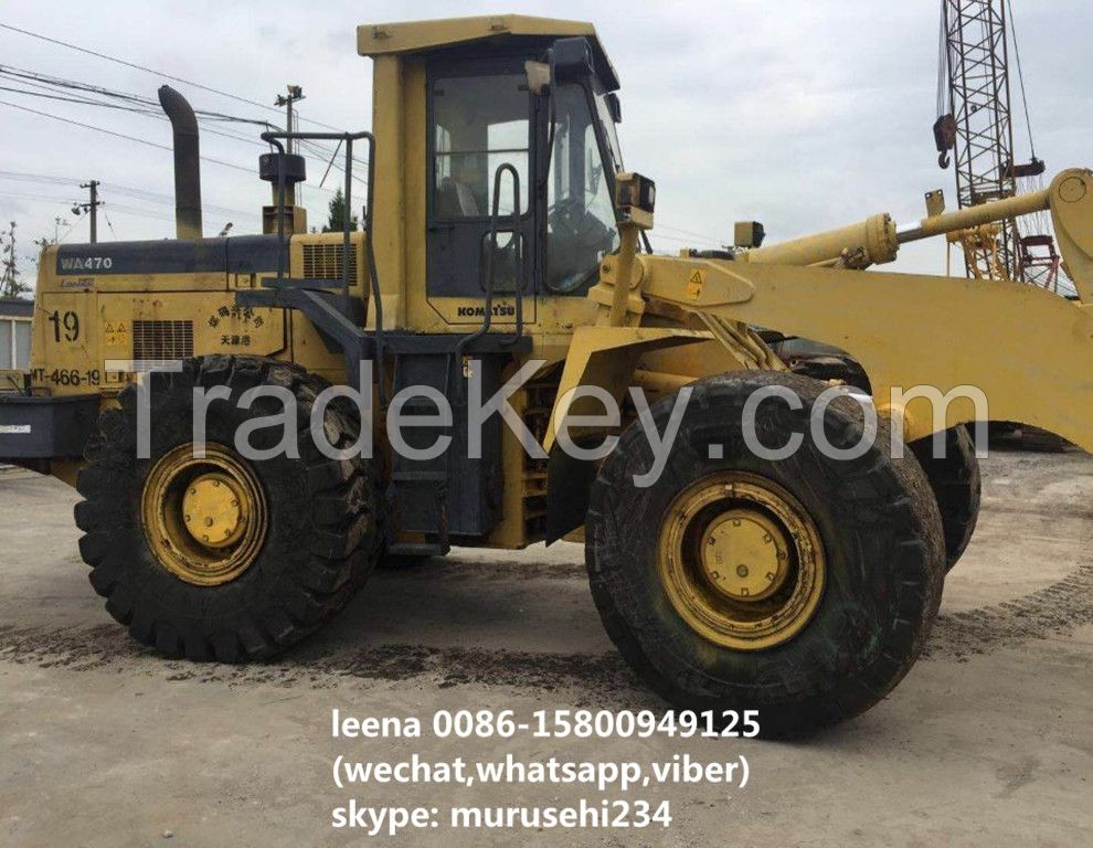 used komatsu wa470-3 wheel loader