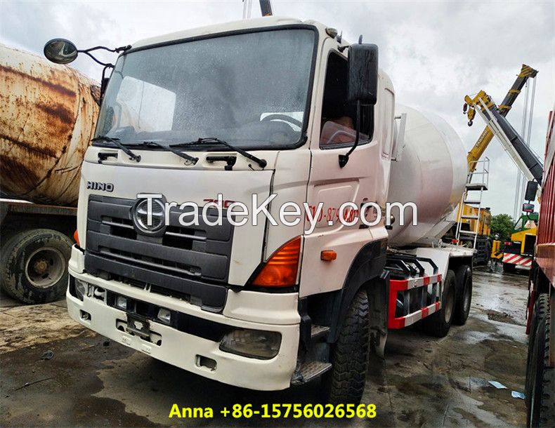 used 8 cubic cement truck, hino chassis concrete mixer for sale