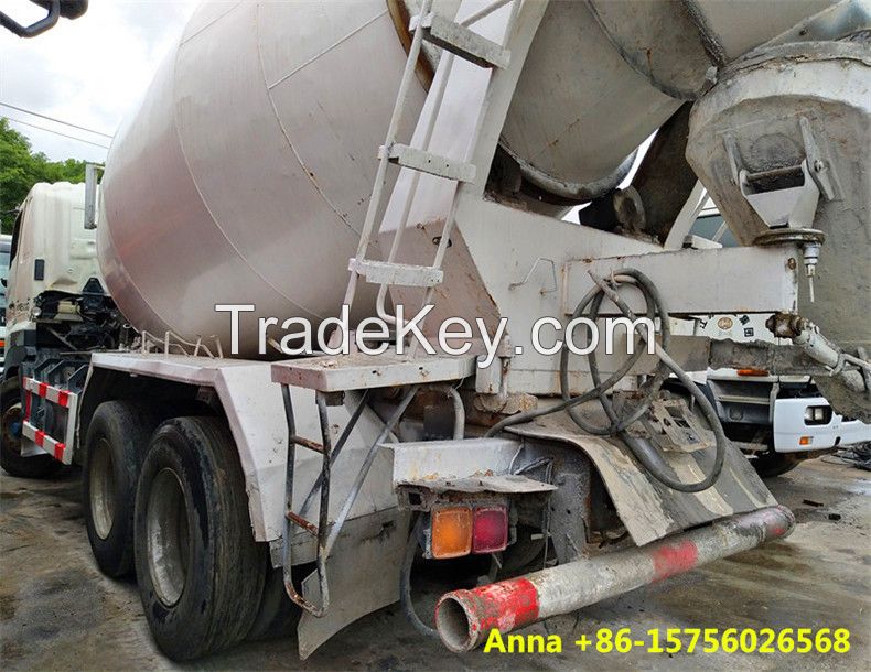 used 8 cubic cement truck, hino chassis concrete mixer for sale