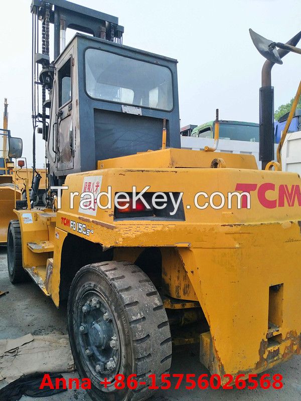 used tcm 15 ton forklift, fd150 diesel forklift