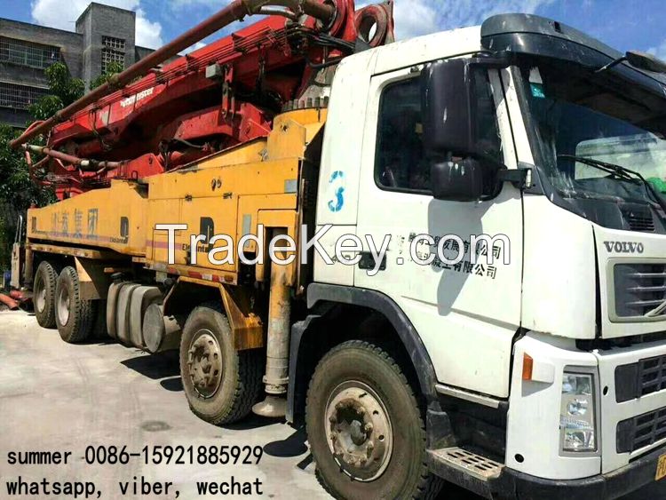 used 37-46m putzmeister concrete pump truck price