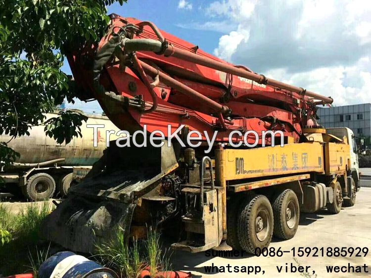 used 37-46m putzmeister concrete pump truck price