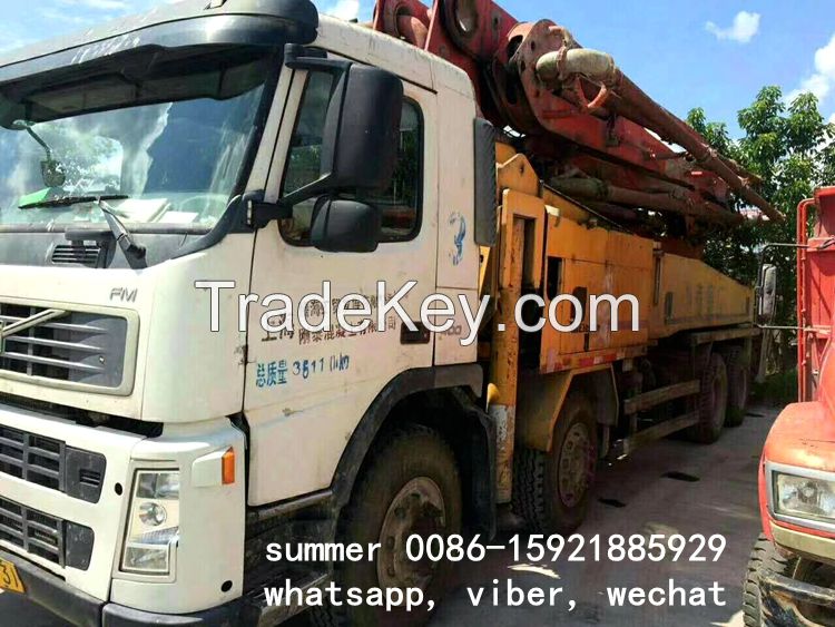 used 37-46m putzmeister concrete pump truck price