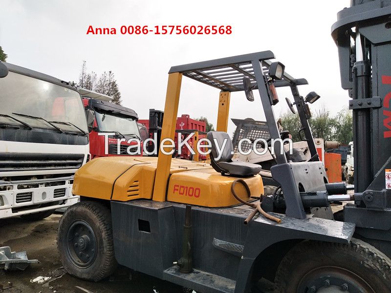 used tcm forklift 10 ton fd100 forklift