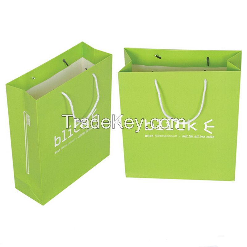 Fashion gift packaging paper bag&amp;matt lamination paper bag