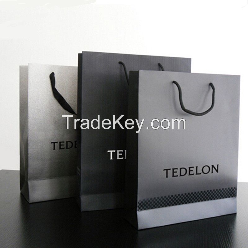 Colorful paper bag custom design logo shopping bag gift paper bag