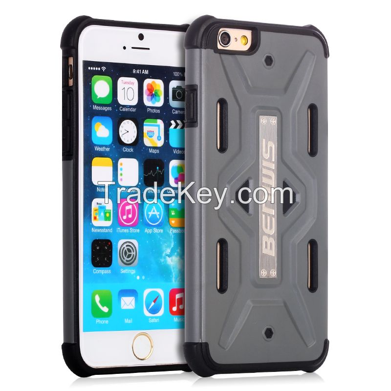 BENWIS Hybrid Armor PC+TPU Mobile Phone Protection Case for iPhone 6 and iPhone 6 Plus