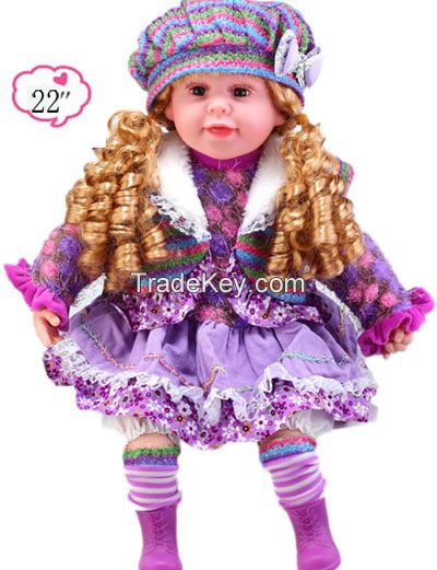 22 inch Hot sale realistic baby dolls, muslim baby doll, hot sale cheap plush toys