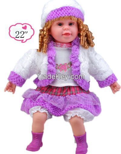 24 inch Hot sale real live baby dolls, christmas baby doll, hot sale cheap girl gifts