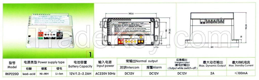 elevator emergency lighting power supply