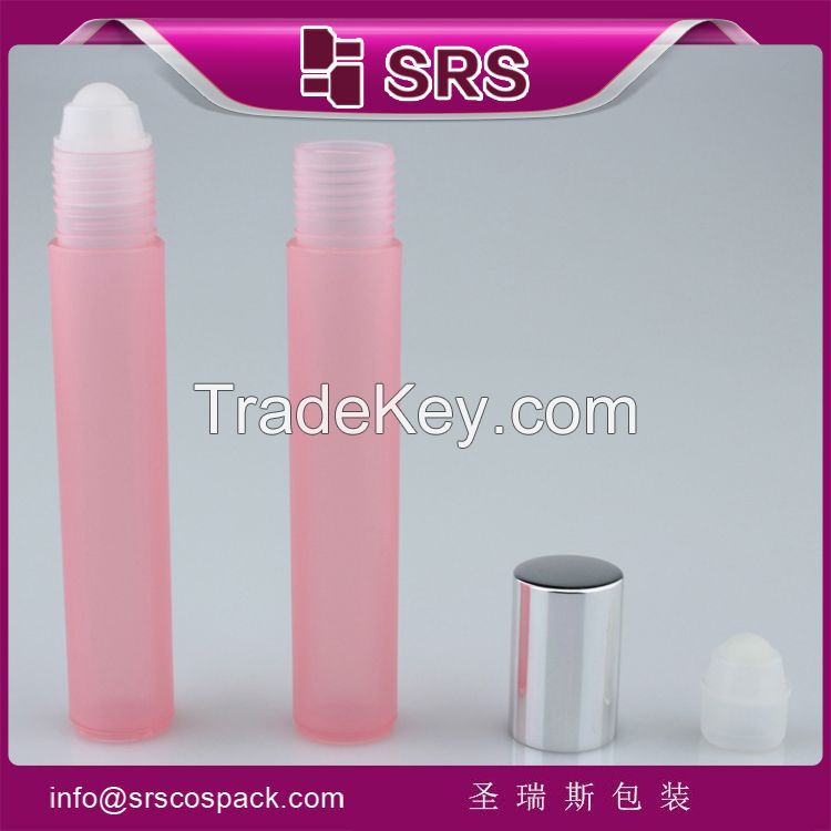 100% no leakage cosmetic packaging for perfume and colorful plastic bottle for lip gloss with plastic ball