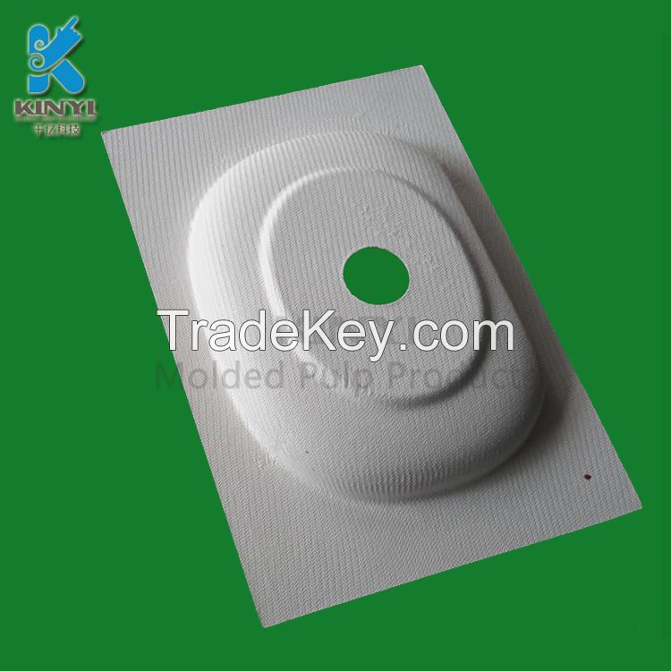 Customized Molded Paper Pulp Packaging Tray for Mouse and Other Electronic Products