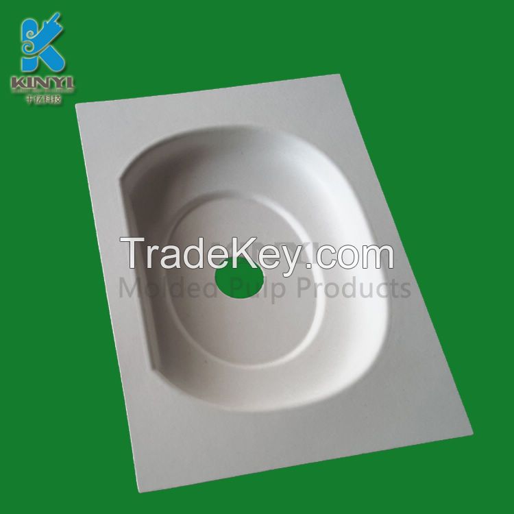 Customized Molded Paper Pulp Packaging Tray for Mouse and Other Electronic Products