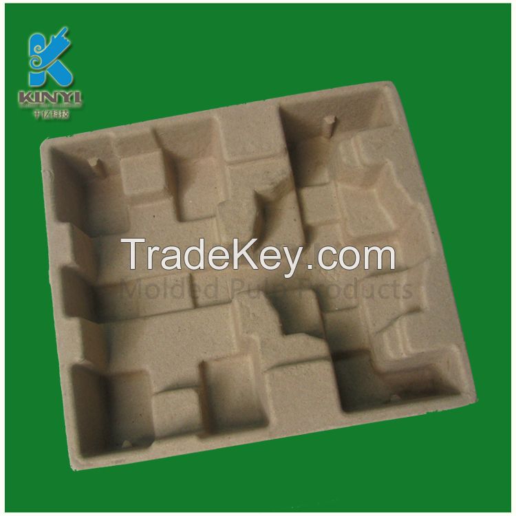 Recyclable Customized Molded Paper Pulp Router Packaging Trays