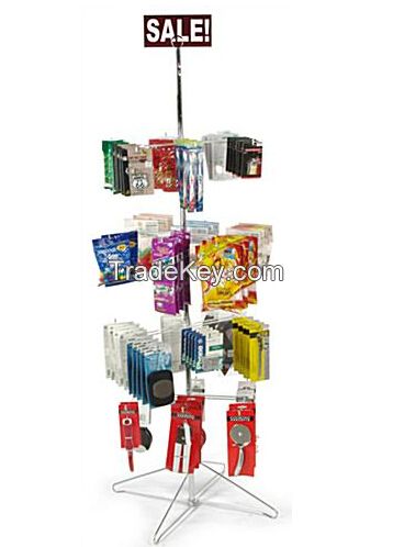 Floor standing Spinner Rack, 4 Individually Rotating 