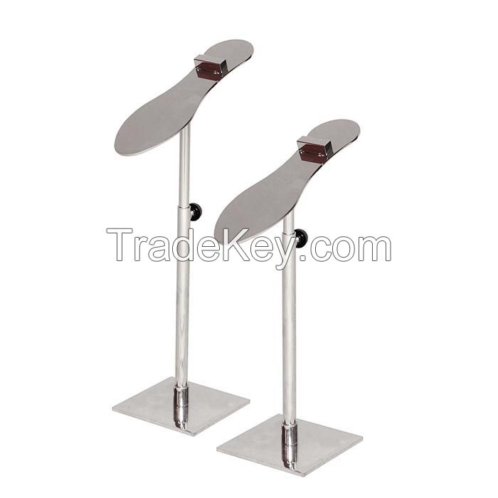 Chrome Shoe Merchandisers Stand