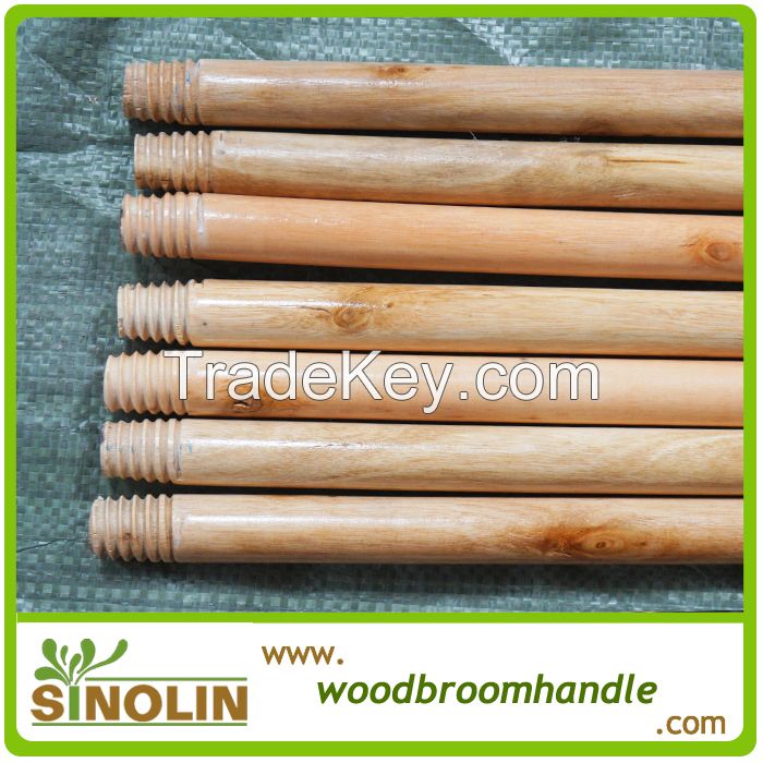 SINOLIN factory price varnished wooden broom stick