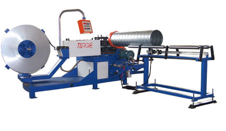 Spiral duct forming machine