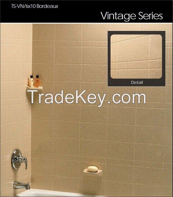 china shower wall panel &amp; shower tray--vintage series