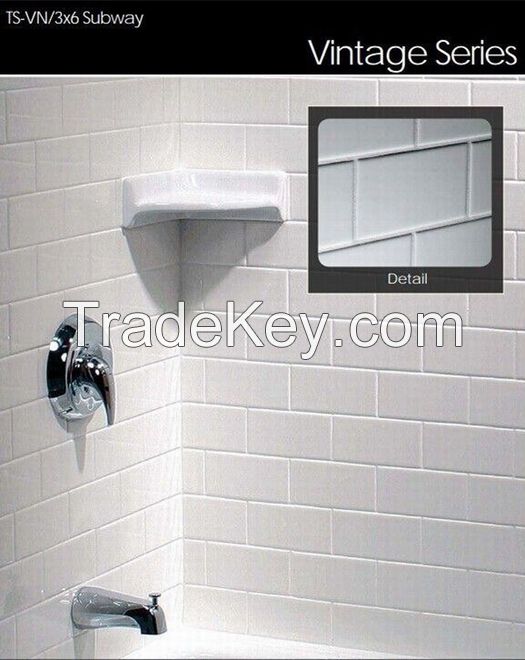 china shower wall panel &amp; shower tray--vintage series 2