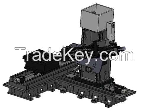 seven-axis deep hole drilling and milling machine