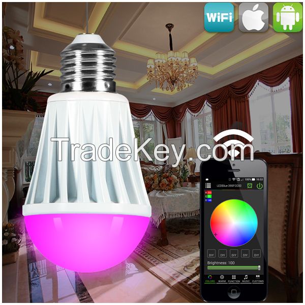 wireless touch dimmer,smart RGBW led lighting bulbs with wifi led dimmer