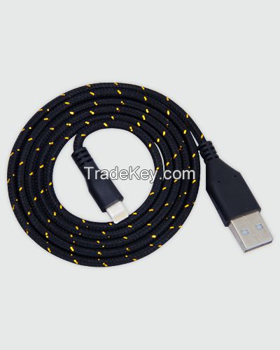 Classic cotton braided cable suitable for mobile phone