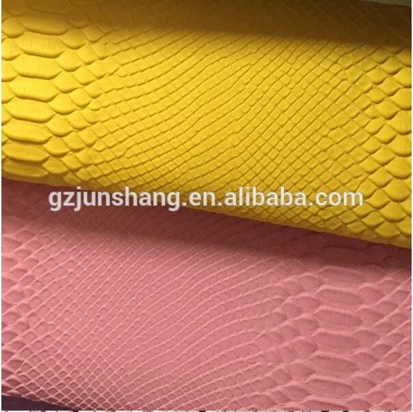 Snake design PVC leather for purse and wallet usage