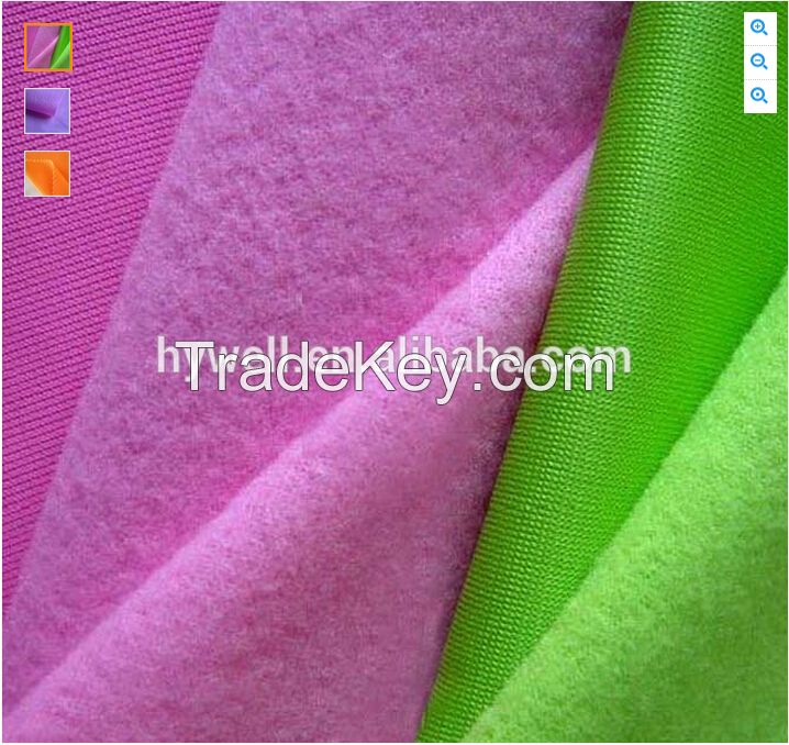 100 polyester golden velvet track suit fabric