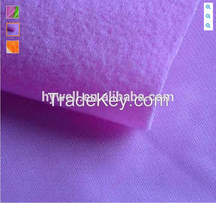 100 polyester golden velvet track suit fabric