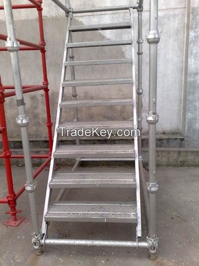 Anti-sking Hot-dipping Galvanized Steel Step ladders 