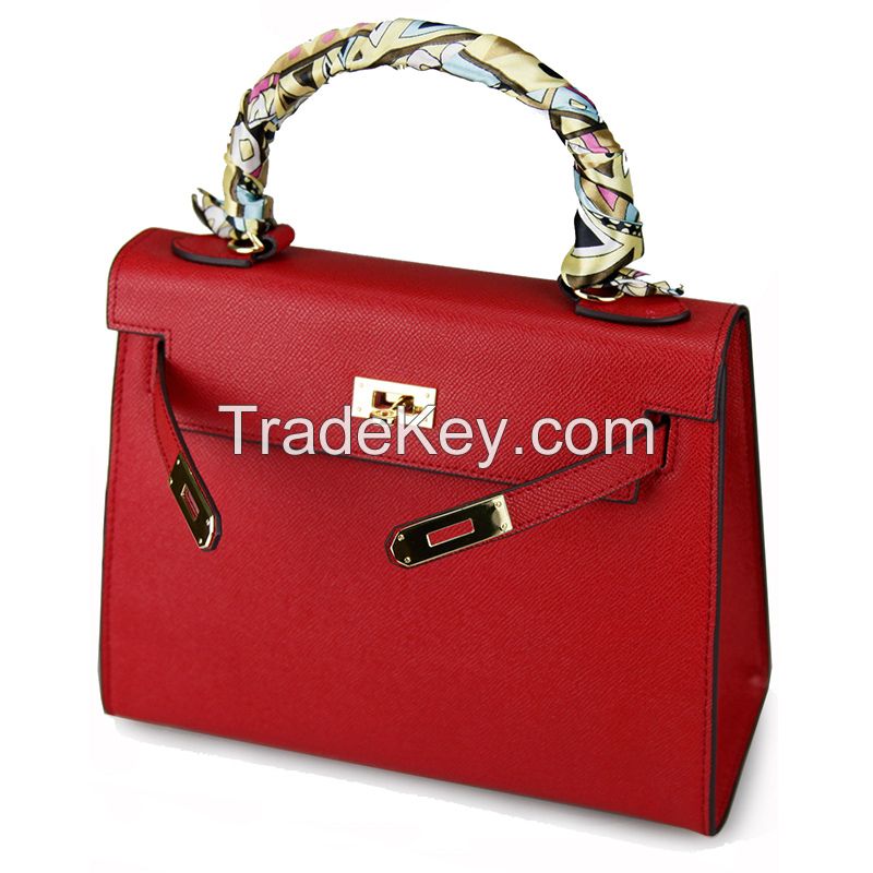 Genuine Leather Handbags H design with original leather lady Messenger bags 