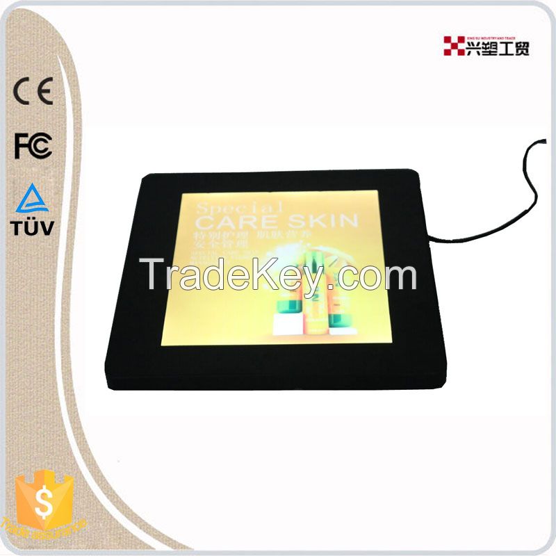 Plastic Advertising Light Box, Acrylic Light Guide Panel , Magnetic Open  Illuminated Wall Mounted Picture Frame