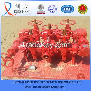 skid mounted wellhead choke manifold / oil well choke manifold