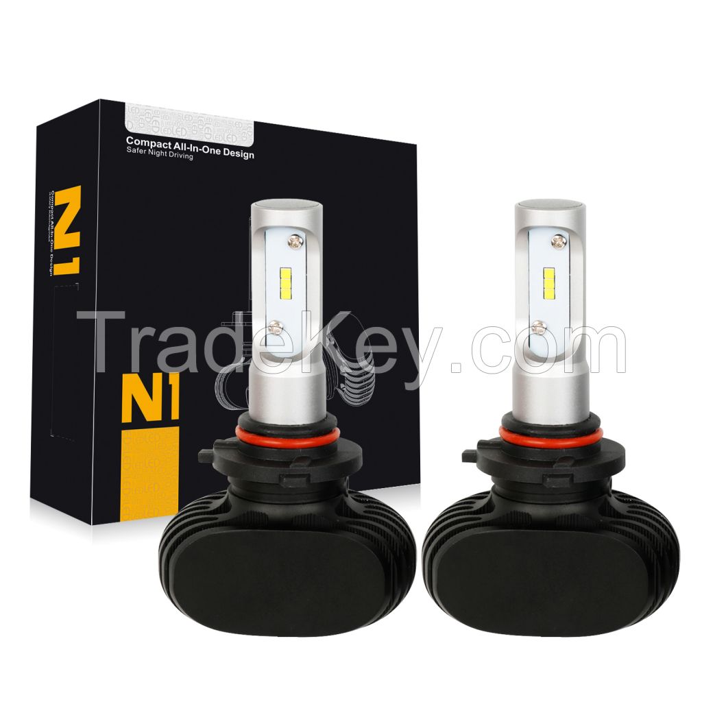 Cn360 Mini all in one car accessories N1 Led Headlight Kit 9005 Bulb