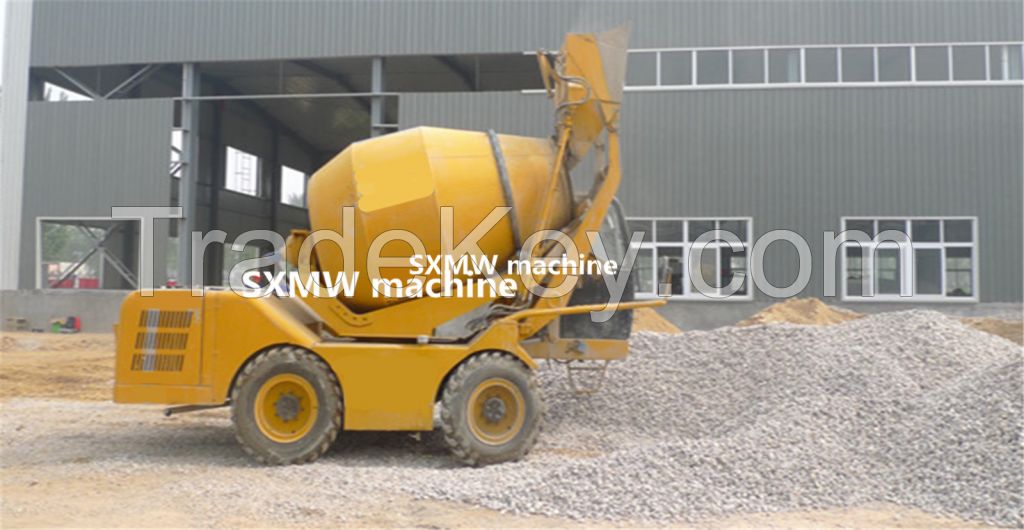 SXMW machine high quality self loading mobile concrete mixer