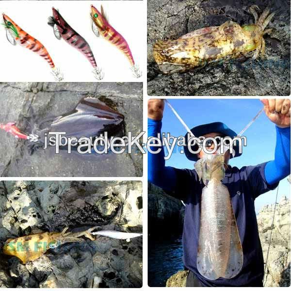 wholesale fishing tackle hard plastic sinking lure squid jig