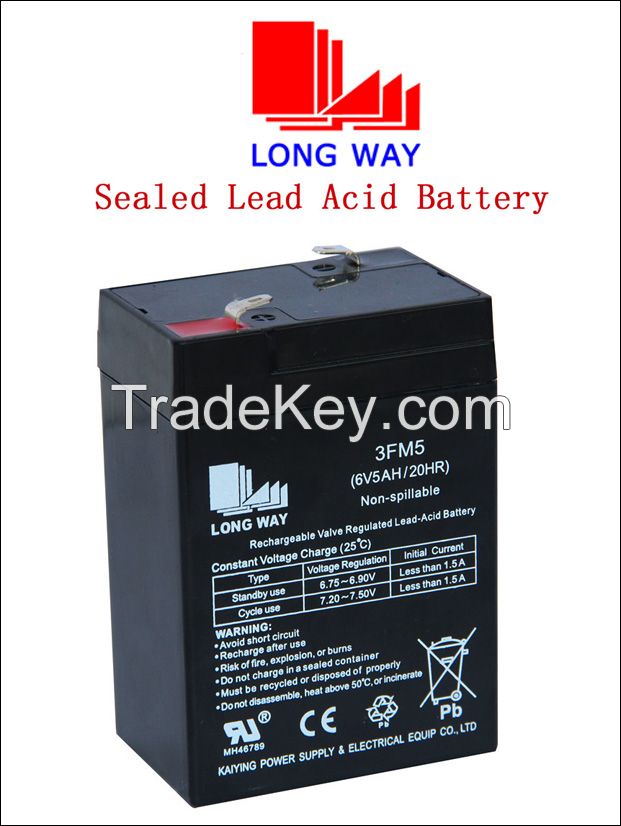 6V5 Power supply battery for storage