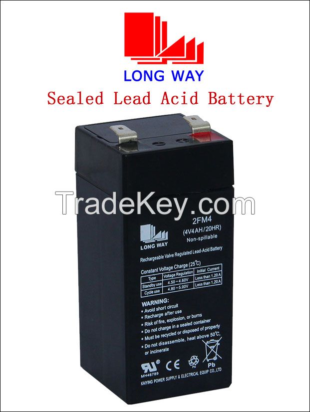 4V4Ah Light and Fire & Security Lead Acid Battery 20Hr